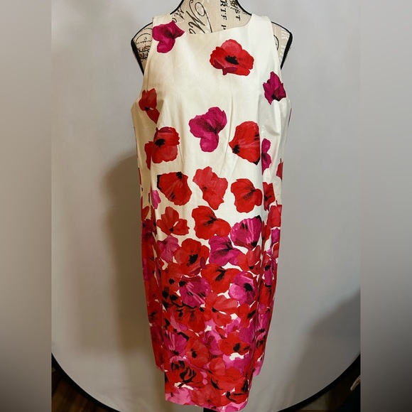Andrea Jovine Dresses & Skirts - Floral Red and Pink Women's Dress